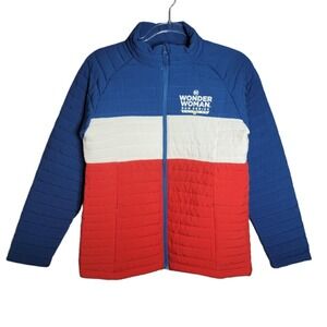 Ventures Endurance Wonder Woman Run Series Puffer Jacket Womens‎ Medium Blue Red